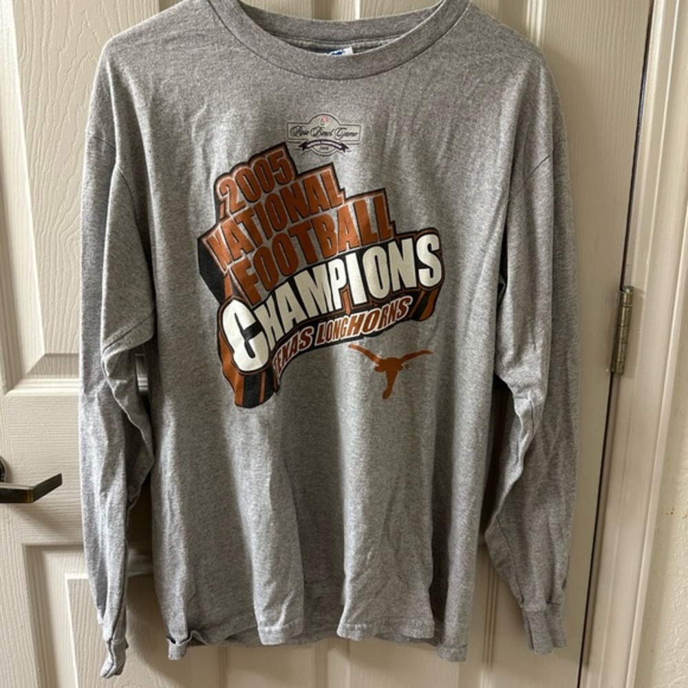 Gray Texas Longhorns Champions Long Sleeve Shirt